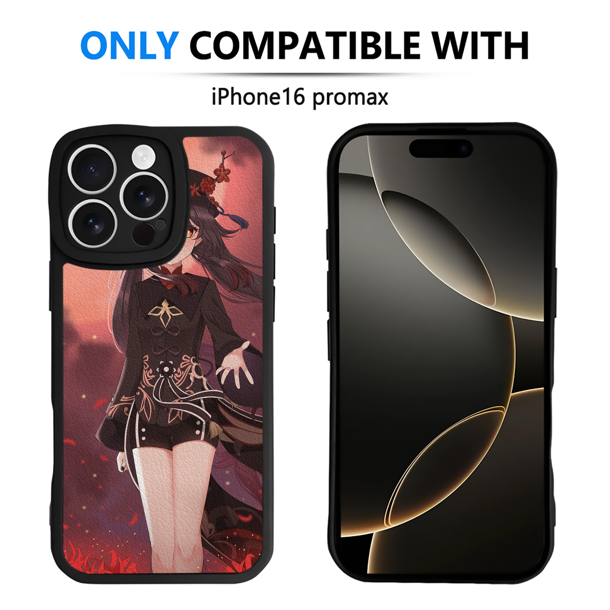 げんし神 genshin 【iPhone 16シリーズ対応】シリコンスマホケース（レザー調） 材質：シリコン